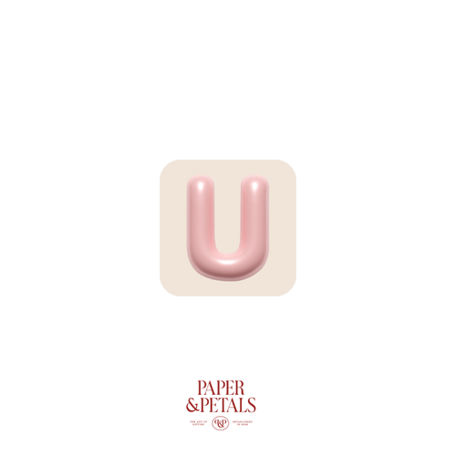 Letter U Sticker