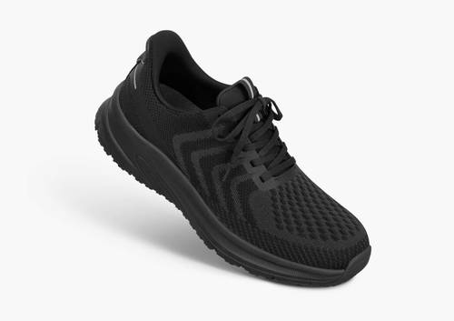 Tilos Hands-Free Black Black Mens Stretch Trainers