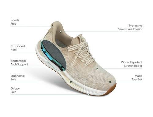 Nira Hands-Free Blonde Womens Stretch Trainers