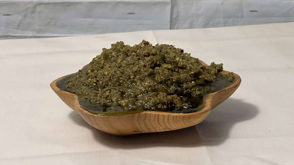 فلفل اخضر حار بالطحينة