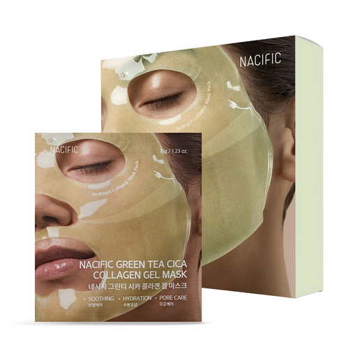 NACIFIC Green Tea Collagen Gel Mask 4EA