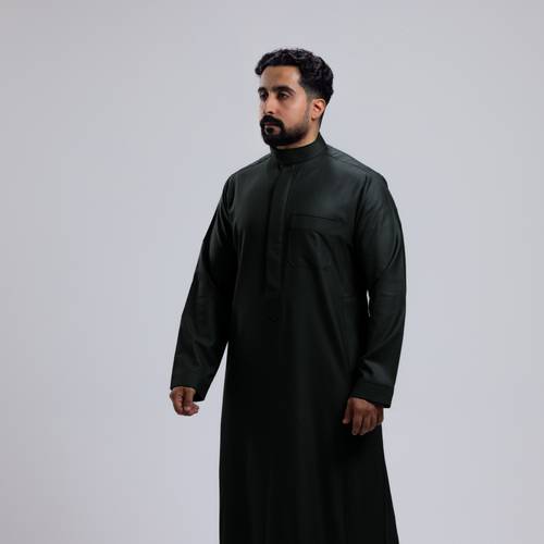 ثوب الدفه شتوي كلاسيك سحاب رجالي