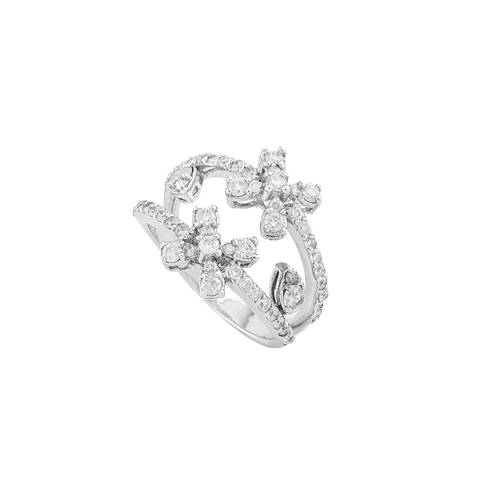 Diamond Ring with 18KT White Gold