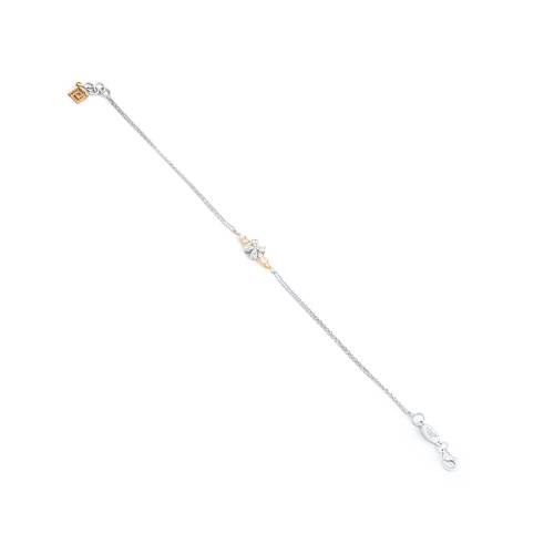 Diamond Bracelet with 18KT White and Yellow Gold