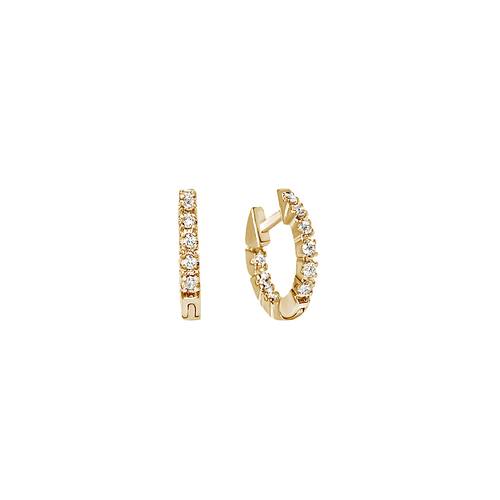 Diamond Earring with 18K White or rose or yellow Gold