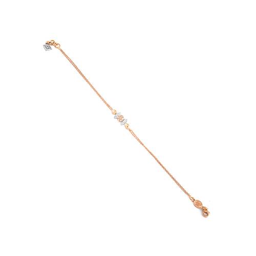 Diamond Bracelet with 18KT White and Rose Gold