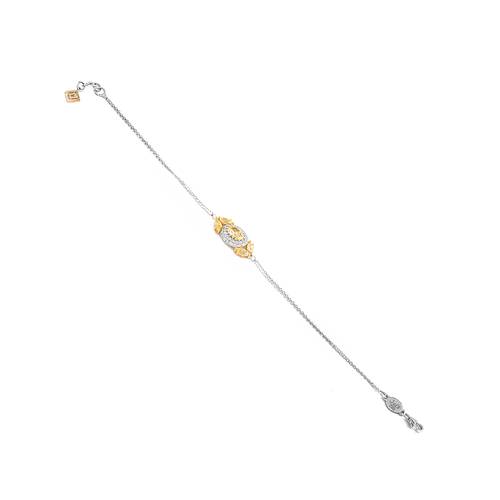 Diamond Bracelet with Yellow stone and 18KT White & Yellow Gold