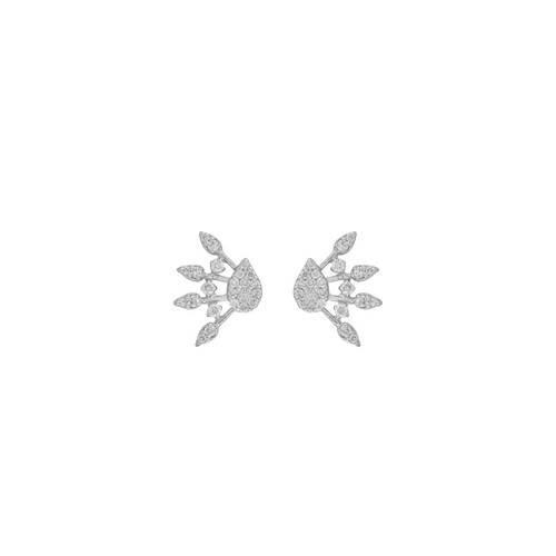 Diamond Earring with 18K White Gold