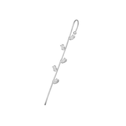 Single Diamond Earring with 18K white or Yellow gold