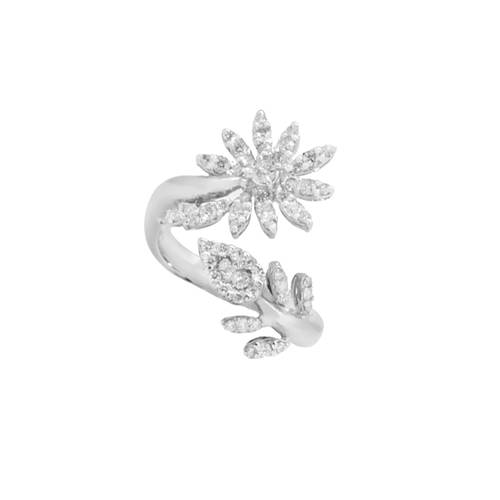 Diamond Ring with 18KT White Gold