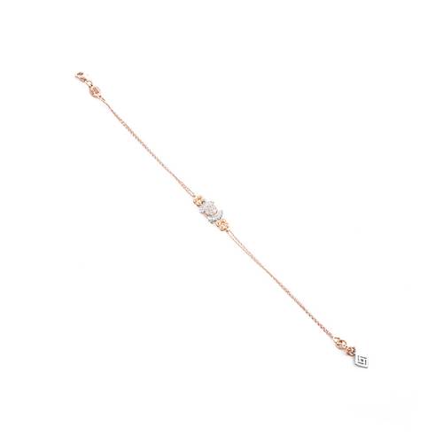 Diamond Bracelet with 18KT White and ROSE GOLD