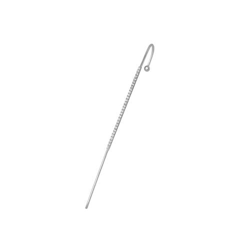 Single Diamond Earring with 18K white or Yellow gold