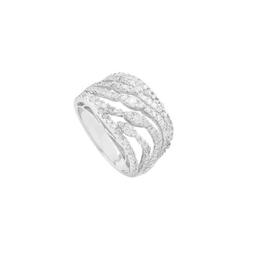 Diamond Ring with 18KT White Gold