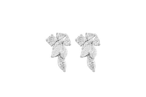 Diamond Earring with 18K White Gold