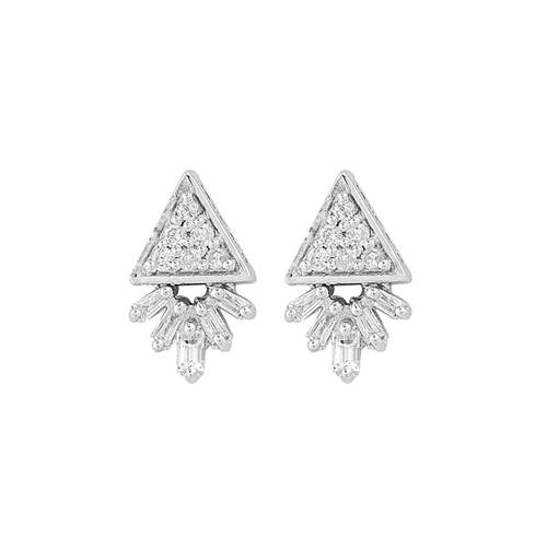 Diamond Earring with 18K White Gold lps27501-e