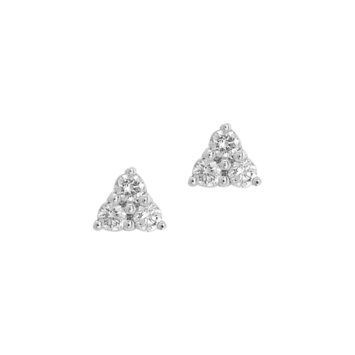 Diamond Earring with 18K White Gold