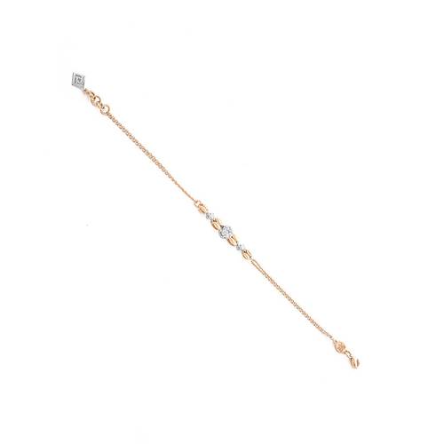 Diamond bracelet with 18k white and rose gold lps22268-b