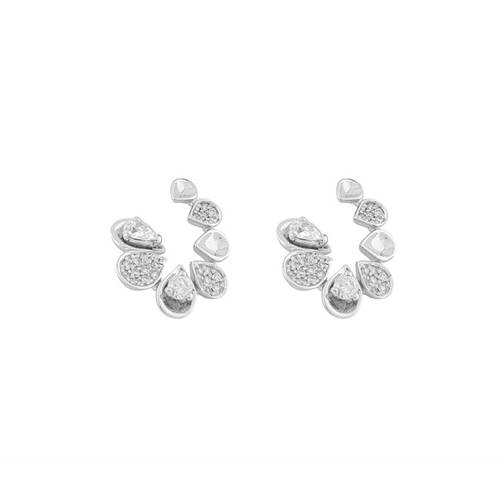 Diamond Earring with 18K White Gold