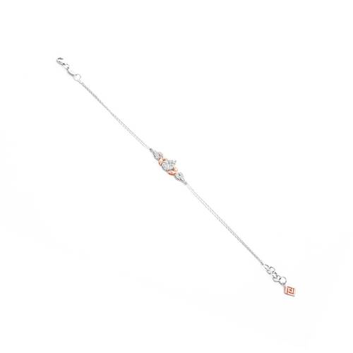 Diamond Bracelet with 18KT White and rose gold lps22634-b
