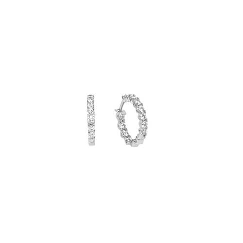 Diamond Earring with 18K White or yellow or rose Gold