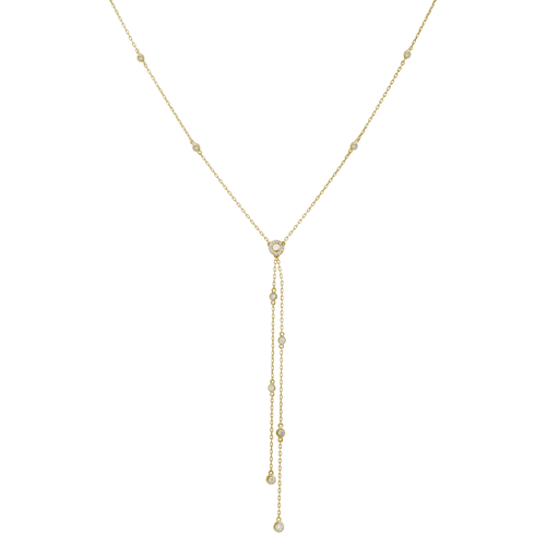 Diamond Pendant with 18k yellow or rose gold