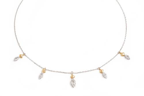 Diamond Choker with 18KT White and Rose Gold