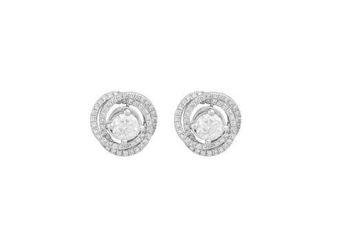 Diamond Earring with 18K Gold