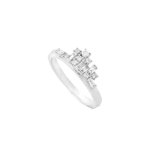 Diamond Ring with 18KT White Gold