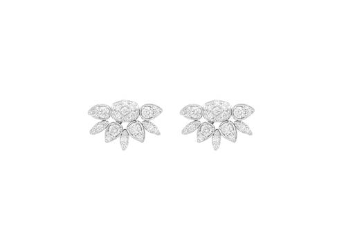 Diamond Earring with 18K White Gold