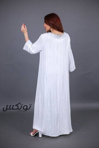 جلابية ناعمة بقصة كلوش - XL