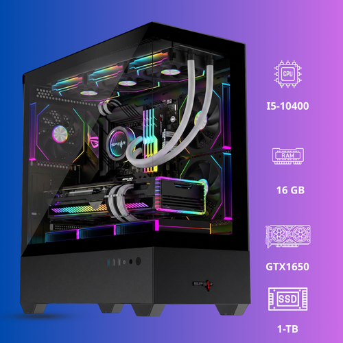 كمبيوتر ألعاب i5-10400 | GTX 1650 | RAM 16GB | SSD 1TB NVMe | Windows 11 Pro