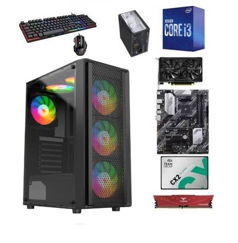  كمبيوتر ألعاب 1650 GTX | i3 10100F | 1TB SSD | RAM 16GB |  Windows 11 Pro