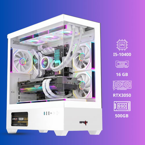 كمبيوتر ألعاب i5-10400 | RTX 3050 | RAM 16GB | SSD 500GB NVMe | Windows 11 Pro