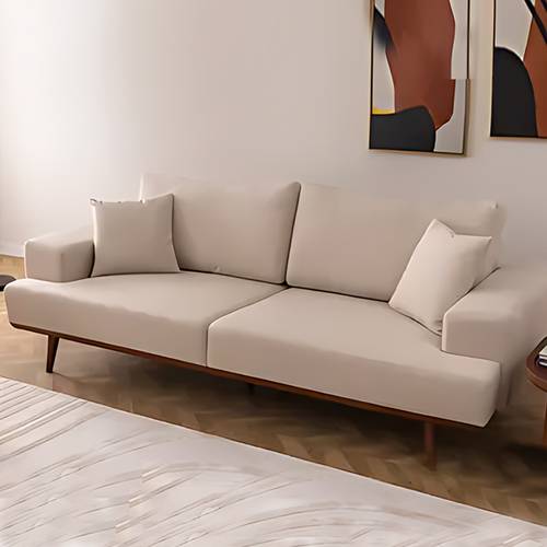 كنبة مقعدين بيج 220x85x85سم