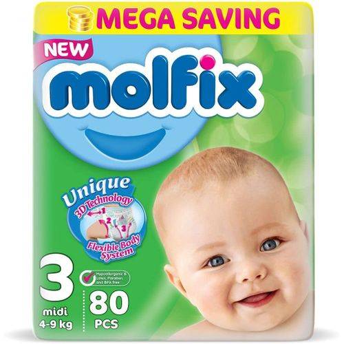 Molfix size 3 88 diapers 