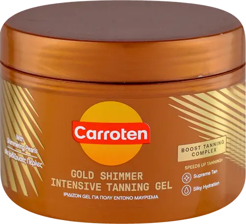 Carroten gold shimmer intensive tanning gel-150ml