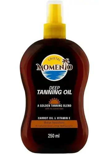 Momento deep tanning oil- carrot oil & vitamin E - 250ml