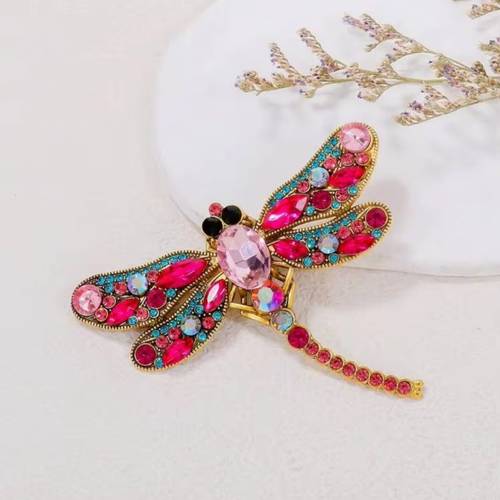 Pink Dragon Fly Brooch