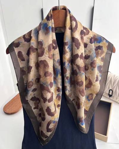 Silk Touch Scarves - Brown Tiger