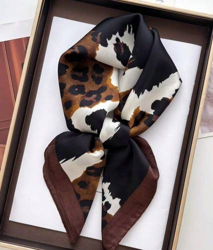 Silk Touch Scarves -Black & Brown