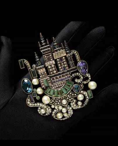Fairy tale Castle Brooch