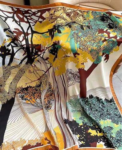 Silk Touch Scarves - Nature Scene