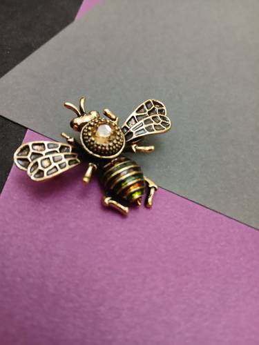 Golden Fly Brooch