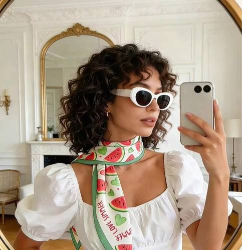 Water Melon Satin Scarf