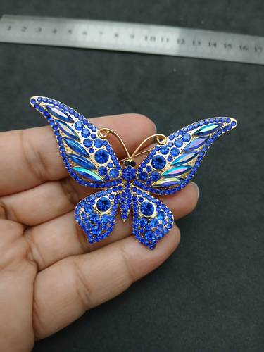 Blue Butterfly Brooch