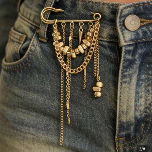 Fashion Tassel Brooch Pin