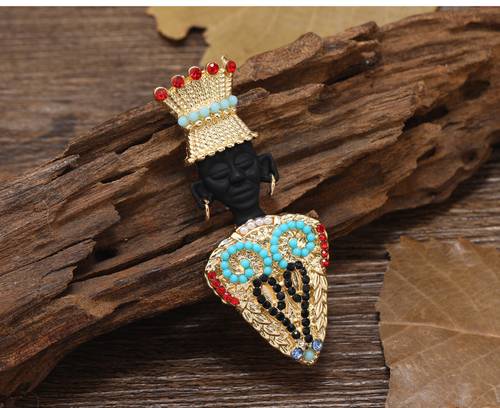 African Queen Brooch- Style A