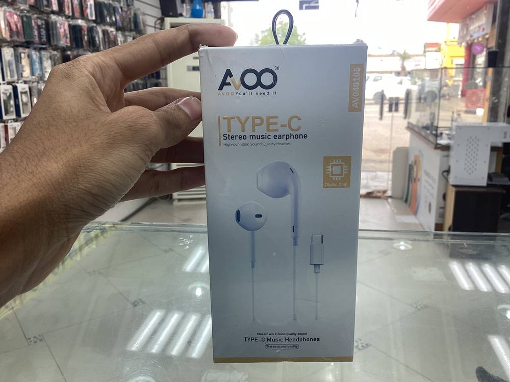 سماعة سلك تايب سي AVOO