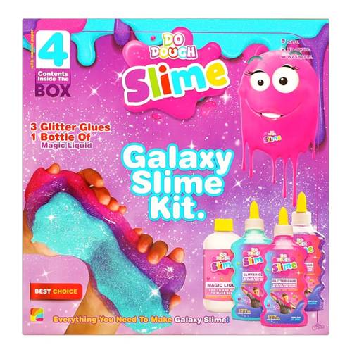 DO DOUGH SLIME :مجموعة رائعه لصنع السلايم : تحتوي على 4 عبوات