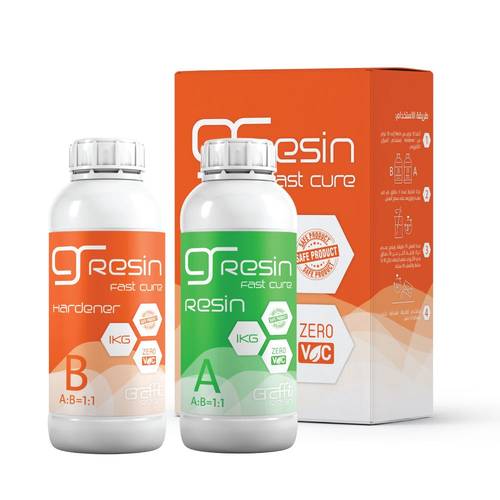 different sizes: Graffiti Resin Fast Cure 